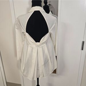 Anne Fontaine Open Back Blouse